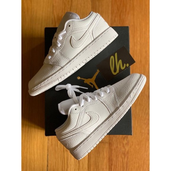Size 4.5y Air Jordan 1 Low "Triple White" - Picture 5 of 5